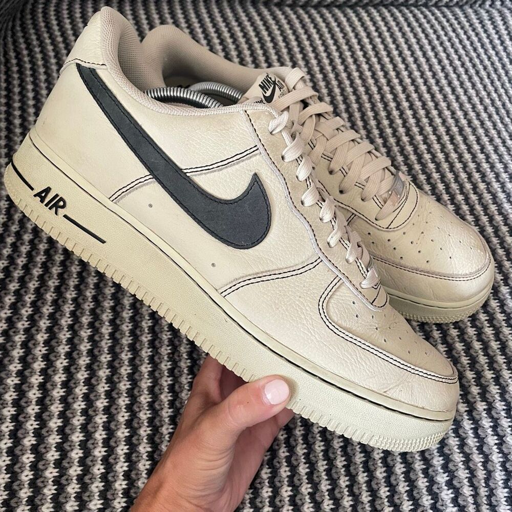 Nike Air Force 1 '07 LV8 'Light Khaki Black sneaker men’s shoe size 11.5